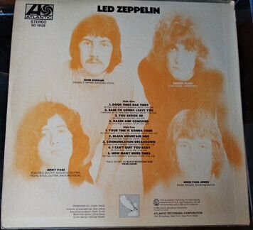 Виниловая пластинка Led Zeppelin. US 1977год. LP