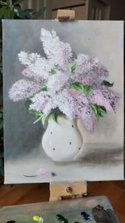 Картина Сирень, холст 30*40, масло