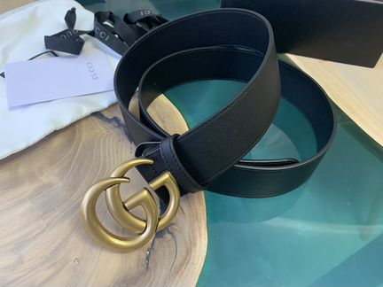 Ремень gucci кожаный 4 см