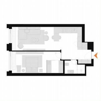 2-к апартаменты, 63.8 м², 15/28 эт.