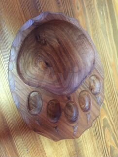 Тарелки деревянные дуб медвежья лапа