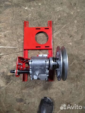 Редуктор на мотобуксировщик с подмоторкой