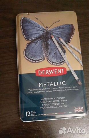 Derwent metallic 12 шт. для блеска в рисунке