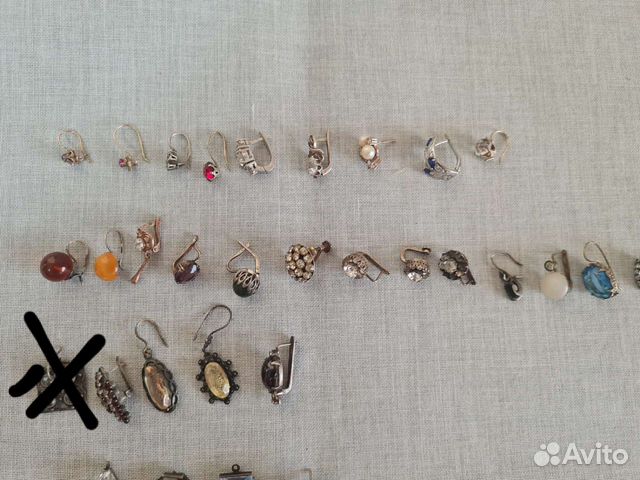 Серьги серебро ссср,ищу пару)