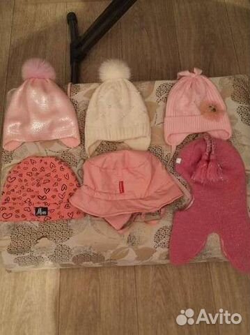 Шапки для девочки 44-46-48