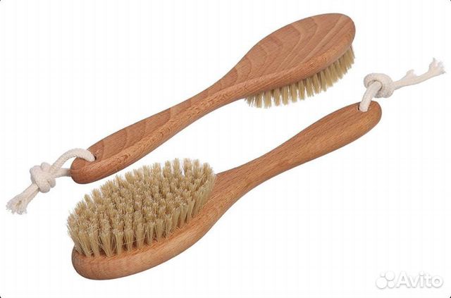 Щётка для сухого Массажа Натурал щетина для тела