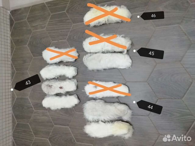 Новые меховые стельки овчина