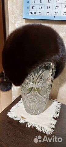 Шапка норковая женская 57 разм
