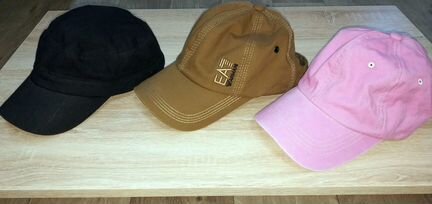 Кепка, бейсболка чёрная, розовая