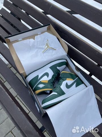 Nike air jordan 1 mid sonics gs (Noble green)