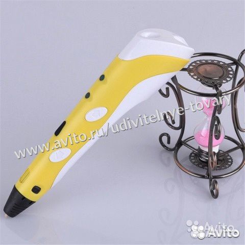 3Д ручка с дисплеем 2 поколение + пластик