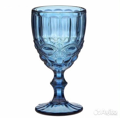 Бокалы стекло синий