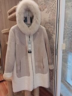 Пальто женское зимнее из шерсти альпака