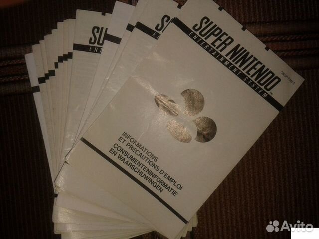Precautions booklets snes Super Nintendo + пакеты