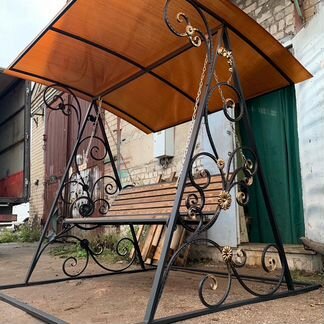 Качели садовые, лавочк