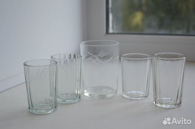 Граненые стопки СССР и стакан (за все)