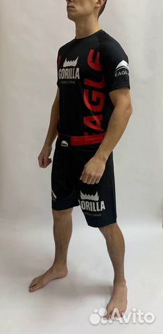 Комплект(футболка и шорты) Gorilla-eagle FC Red