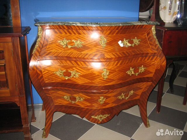 Антикварный комод с мраморной столешницей, 1930-е