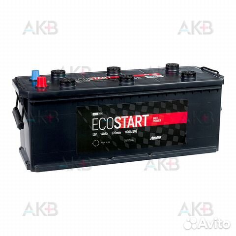 Аккумулятор автомобильный Ecostart 140 рус (1100А