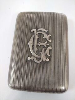 Портсигар серебро старинный 84 пробы