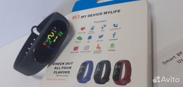 Фитнес браслет сенсорный oled экран