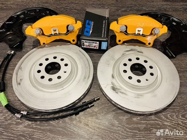 Передние большие тормоза 340/30 vw audi seat skoda