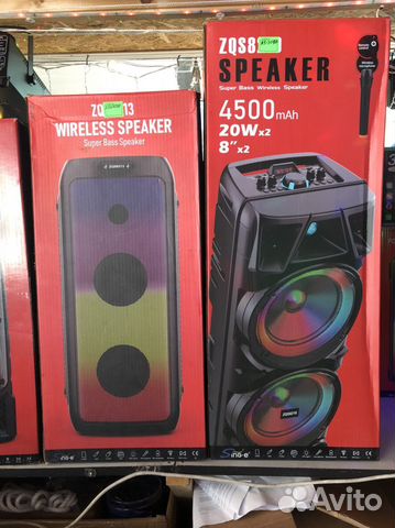 Колонки караоке большие с микрофоном