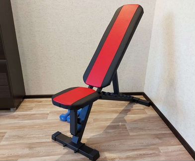 Скамья для жима лежа черно красная