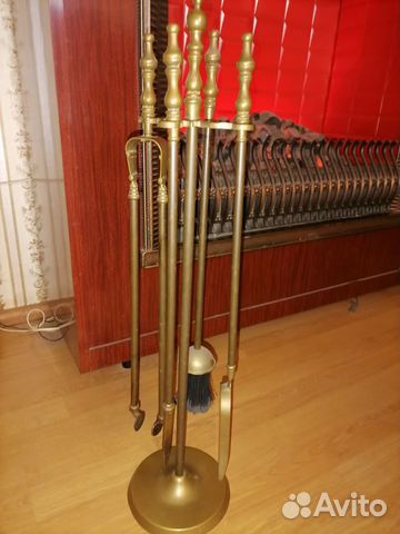 Старинный винтажный каминный набор, германия