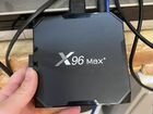 Приставка x96 max 4/32gb+ пудьт ду