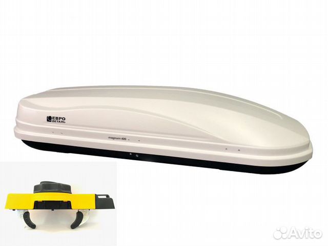 Автомобильный бокс евродеталь магнум 420 белый кар