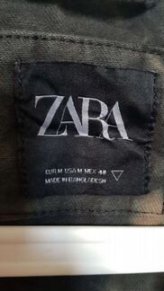 Джинсовая куртка в стиле тай-дай, zara, размер М