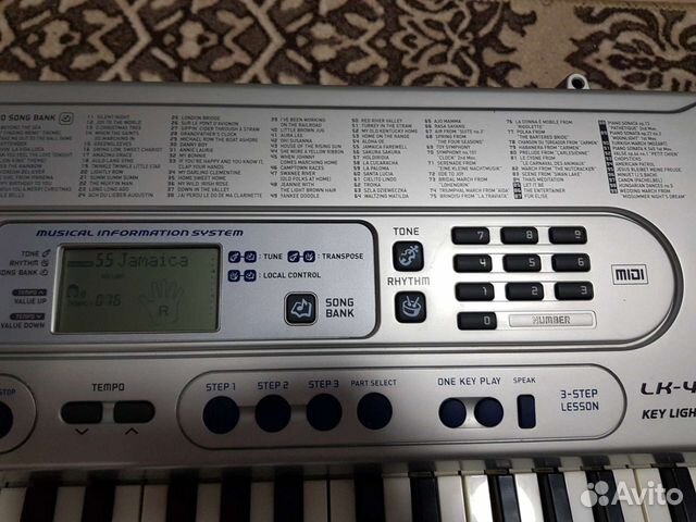 Casio lk-45 с обучением (светящиеся клавиши)