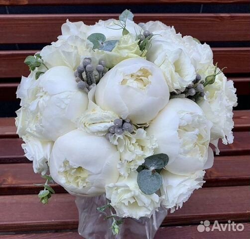 Букет невесты, свадебный, бутоньерка