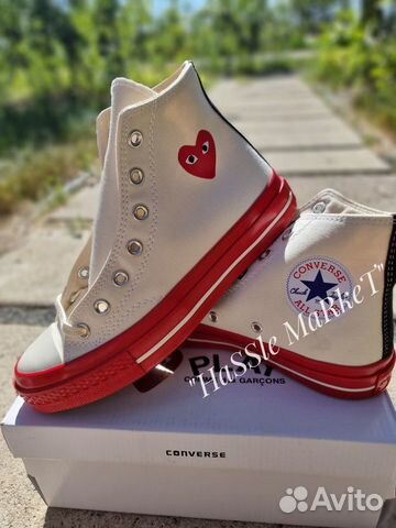 Кеды Converse Comme Des Garson Play Red/White