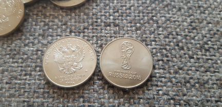 25 рублей ммд (кубок мира по футболу, 3 вида