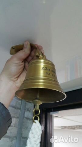 Рында с гравировкой колокол корабельный штурвал