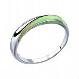 Серебряное кольцо с эмалью sokolov 94012812