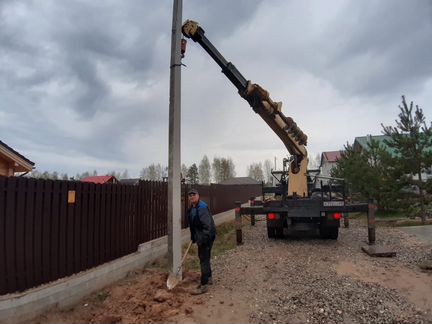 Ямобур установка столбов,электрик