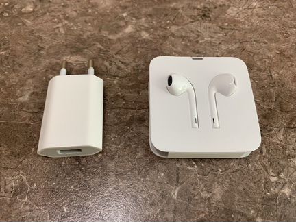 Earpods + зарядный блок
