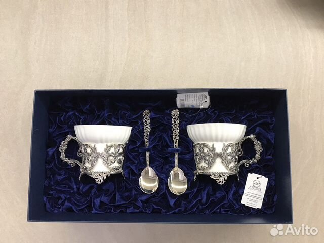 Подарочный набор серебро и фарфор