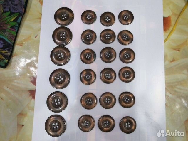 Пуговицы металлические