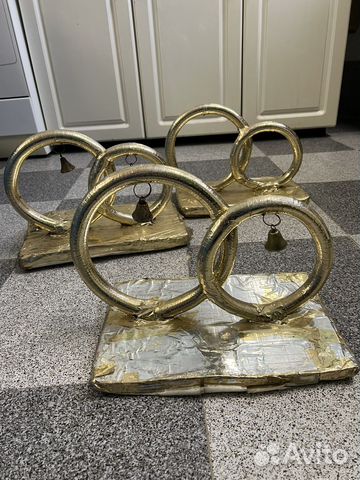 Кольца на машину свадебные