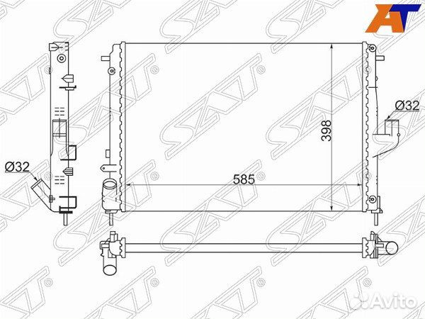 Радиатор LADA largus