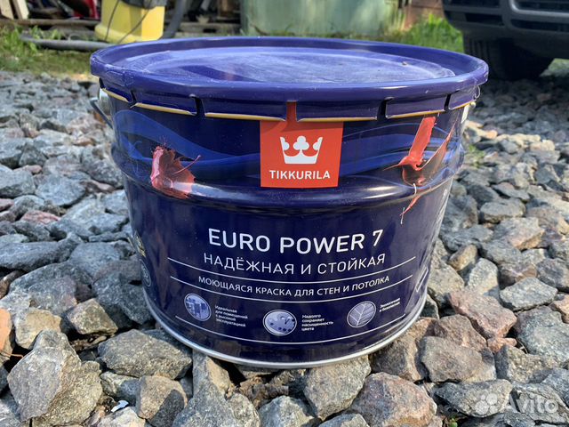 Euro power 7 9л. Краска Euro trend Тиккурила. Tikkurila Euro Power 7. Tikkurila Euro Power 7 х498. Тиккурила евро 7 9 литров краска внутри банки.