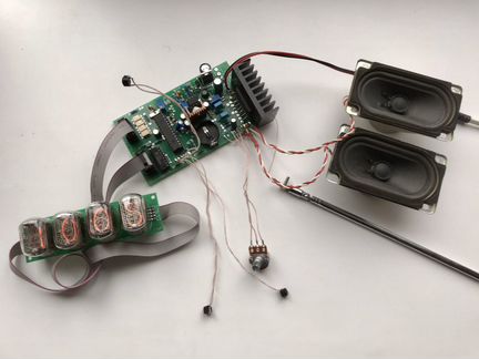 FM радиоприемник-часы с индикаторами ин-12. Кит