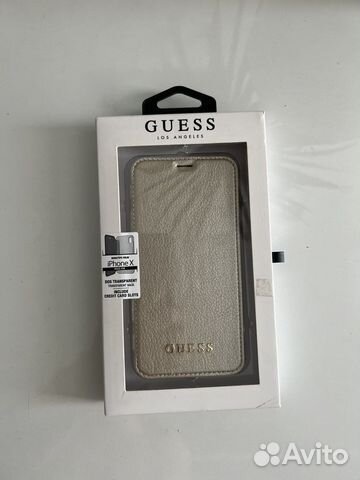 Чехол книжка на iPhone X guess