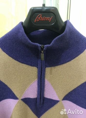 Brioni джемпер. Шерсть. Орнамент Арлекина.Оригинал