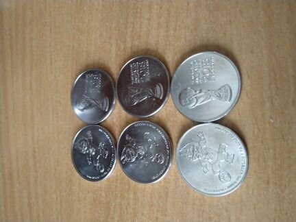 Юбилейные монеты чм 2018 кубок и волк