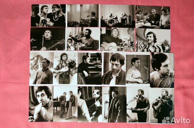 В. Высоцкий 4 редкие цветные фото N8 13х18 см